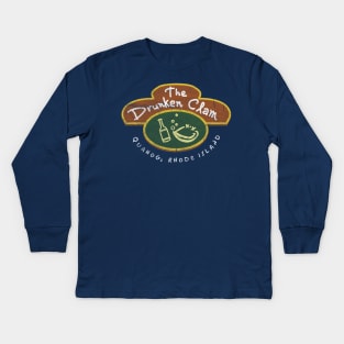 The Drunken Clam Worn Out Kids Long Sleeve T-Shirt